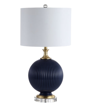 Lucette 26.5" Glass/Crystal LED Table Lamp - JONATHAN Y